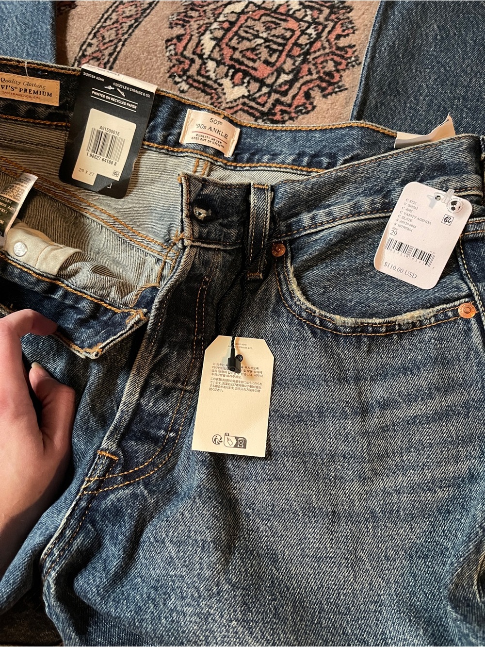 Levi’s 501 ankle - 29 x 27